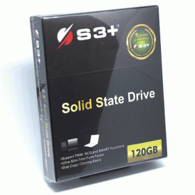 SSD-SOLID STATE DISK 2.5 120GB SATA3 S3+ S3SSDC120 READ: 520MB/S-WRITE: 320MB/S
